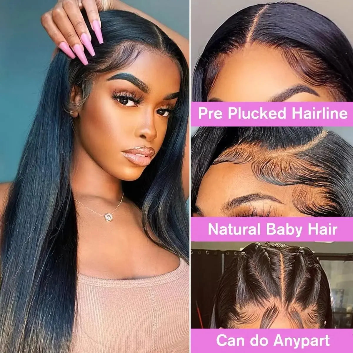 Straight Lace Front Wigs 13x4 13x6 HD