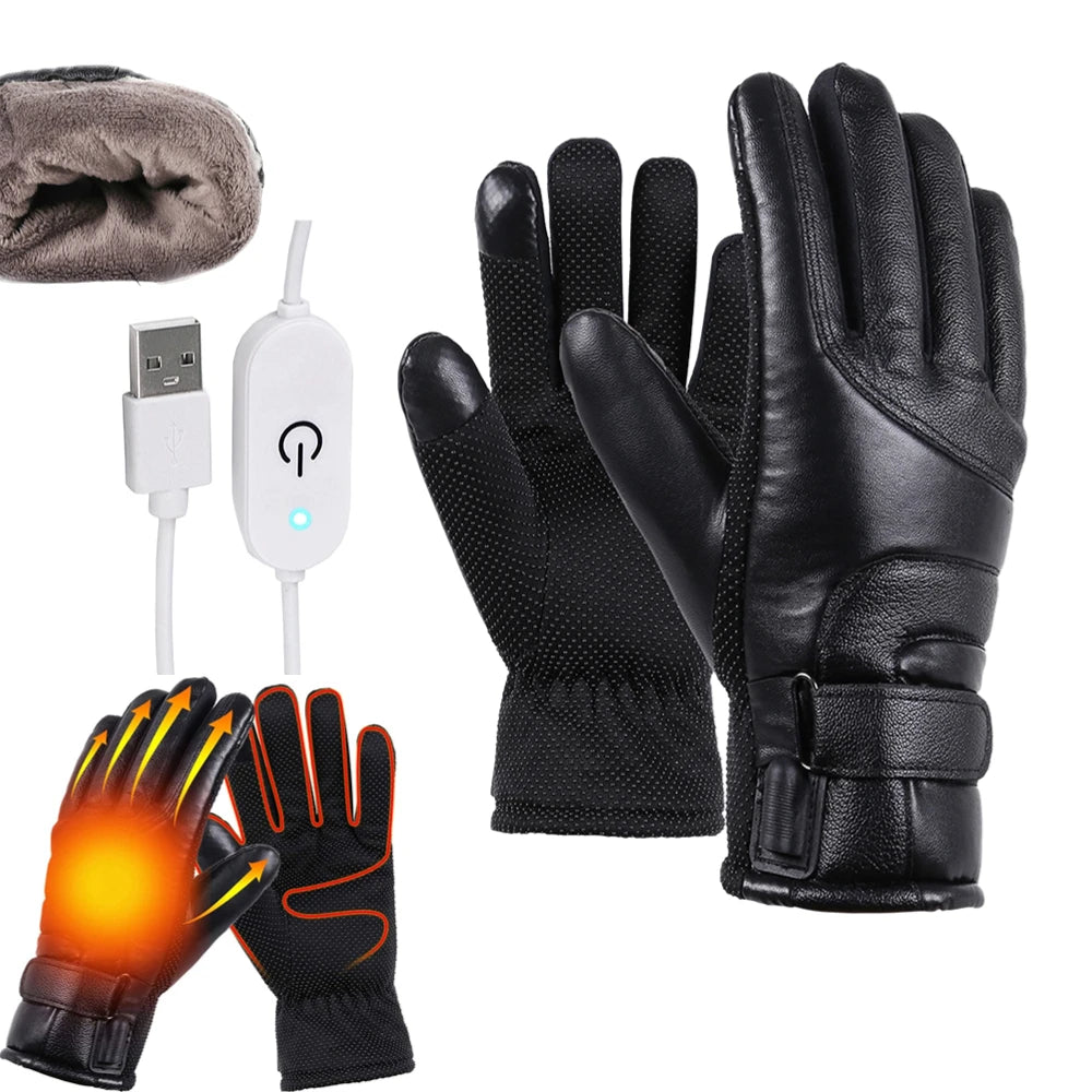 Electric Heated Gloves Rechargeable USB Hand Warmer