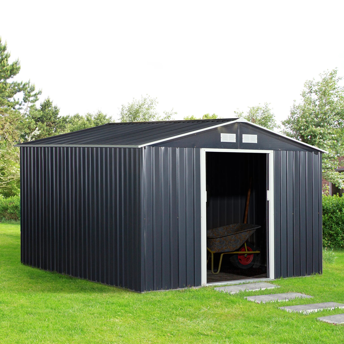 11' x 9'  Garden Tool House with Floor Foundation.