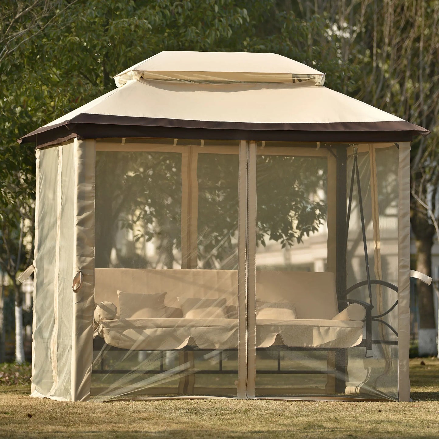 8.9 Ft. W x 5.9 Ft. D Outdoor Gazebo.