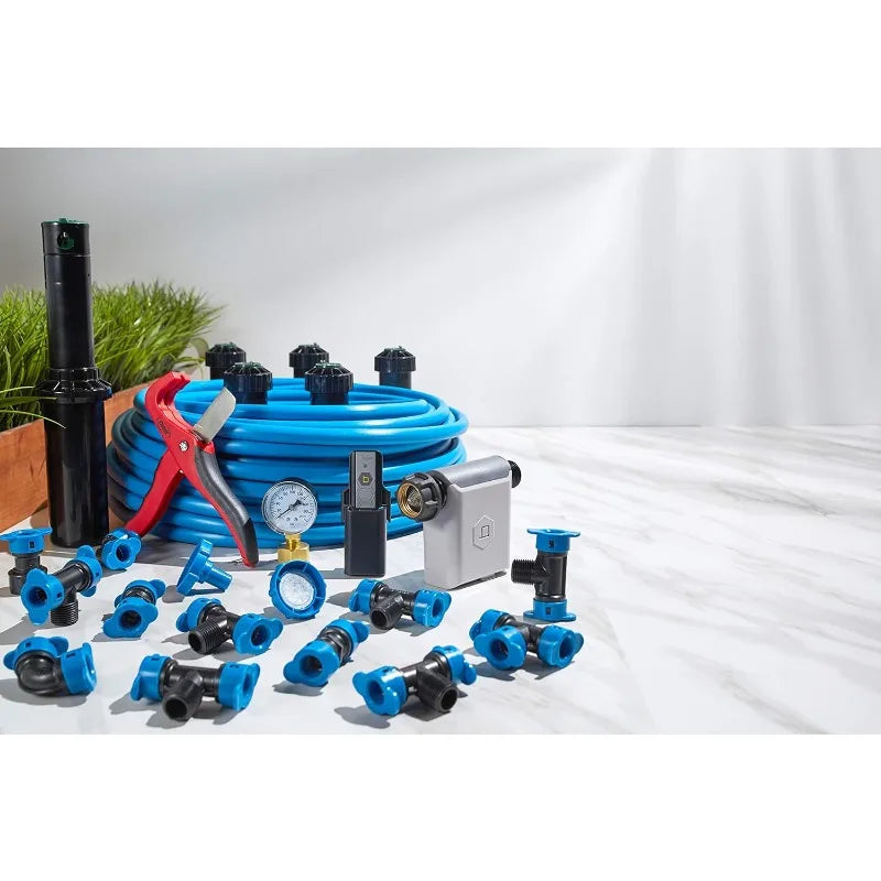 50021 Large Area 2-Zone All-in-One Automatic Sprinkler System Kit