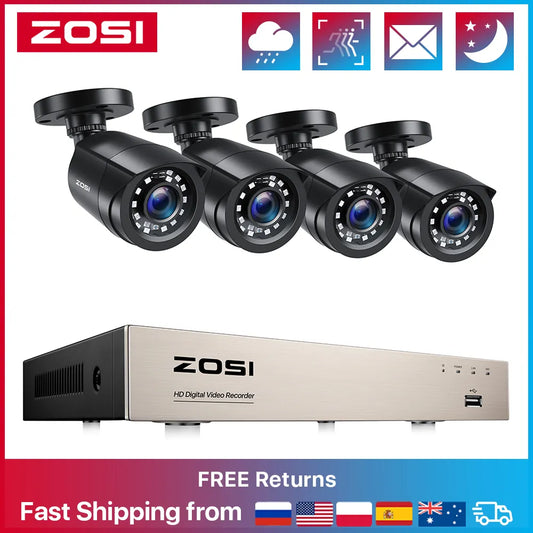 ZOSI 1080P 8CH TVI CCTV Video Surveillance Security Camera