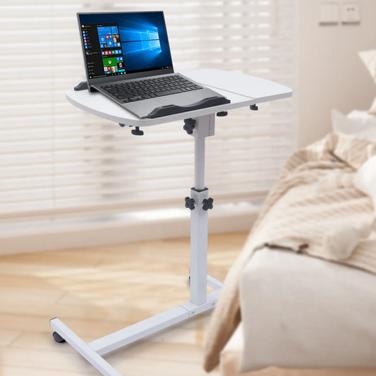 Angle & Height Adjustable Rolling Table Laptop Notebook Stand